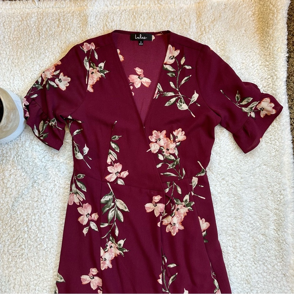 New! Lulus wrap maxi dress - Picture 4 of 6